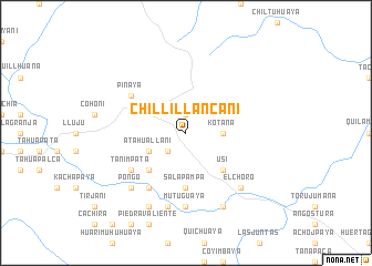 map of Chillillancani