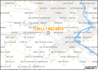 map of Chilly-Mazarin