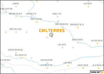 map of Chiltepines