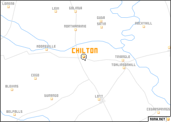 map of Chilton