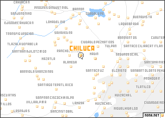 map of Chiluca