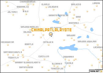 map of Chimalpa Tlalayote