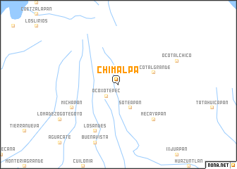 map of Chimalpa