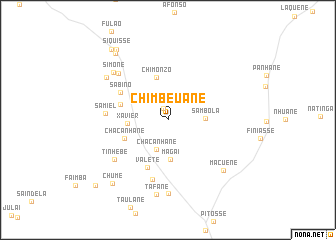 map of Chimbeuane