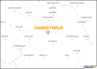 map of Chimboata Baja