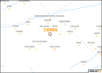 map of Chīmeh