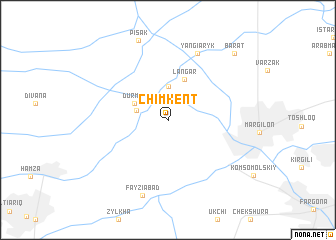 map of Chimkent