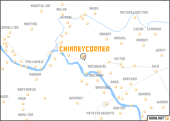 map of Chimney Corner