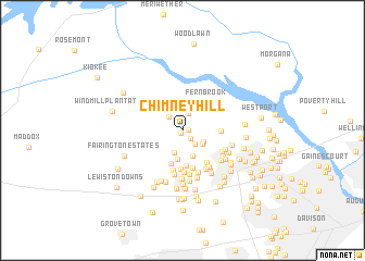 map of Chimney Hill