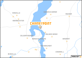 map of Chimney Point