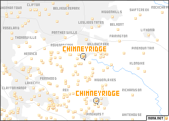 map of Chimney Ridge