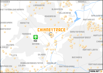 map of Chimney Trace