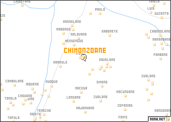 map of Chimonzoane