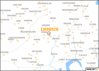 map of Chimonzo