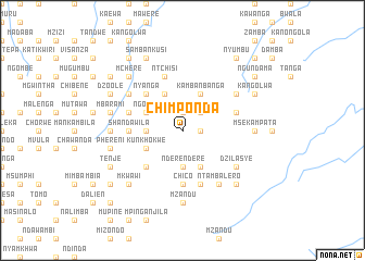 map of Chimponda