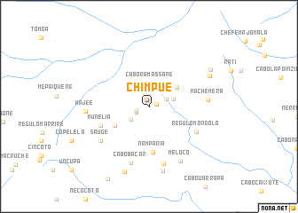 map of Chimpue