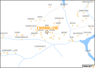 map of Chīna Alīzai