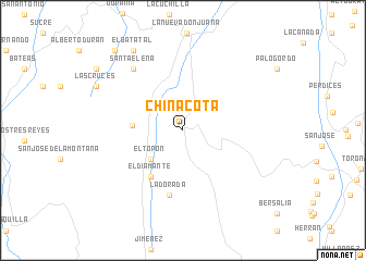 map of Chinácota