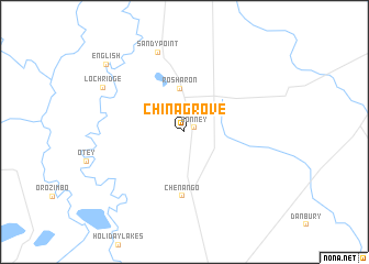 map of China Grove