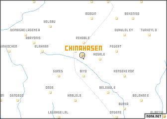 map of Chʼīna Hasen