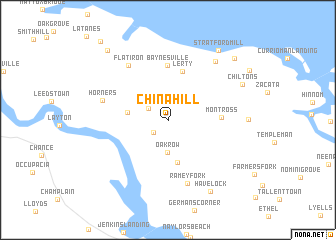 map of China Hill