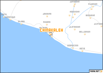 map of Chinakaleh