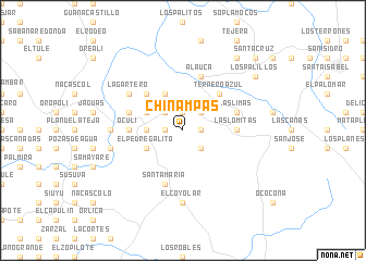 map of Chinampas