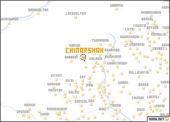map of Chinār Shāh
