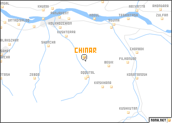 map of Chinar