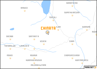 map of Chiñata