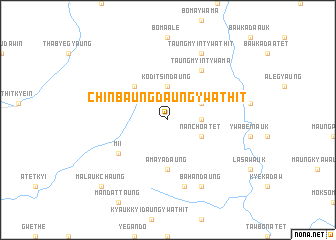 map of Chinbaungdaung Ywathit