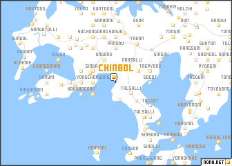 map of Chinbŏl