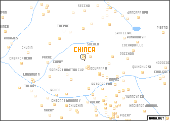 map of Chinca