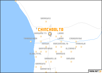 map of Chincha Alta