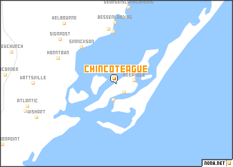 map of Chincoteague