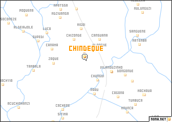 map of Chindeque