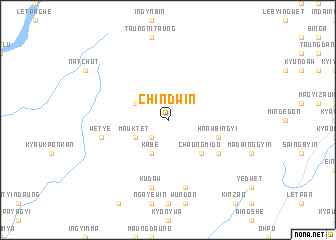 map of Chindwin