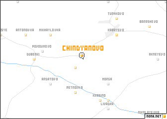 map of Chindyanovo