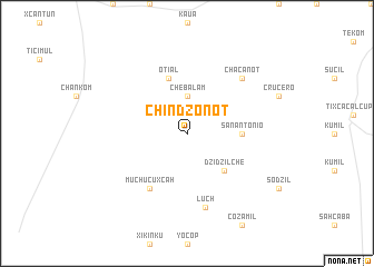 map of Chindzonot