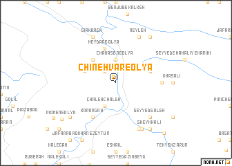 map of Chīneh Vār-e ‘Olyā