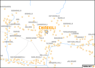 map of Chine Kili