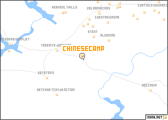 map of Chinese Camp