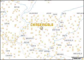 map of Chingeri Gāla