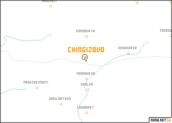 map of Chingizovo