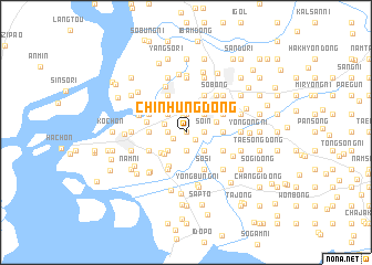 map of Chinhŭng-dong