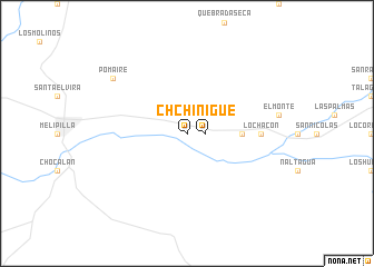 map of Chiñigüe