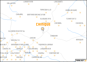 map of Chinique