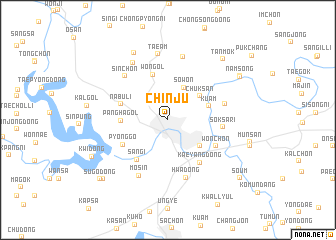 map of Chinju