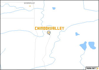 map of Chinook Valley