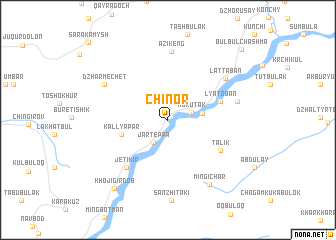 map of Chinor